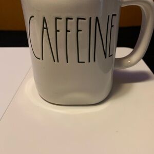 Rae Dunn White Ceramic Mug - Caffeine